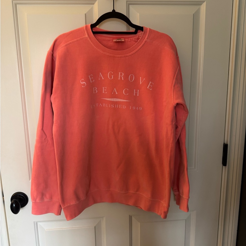 Coral Seagrove Beach Sweatshirt